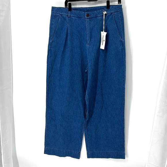 Kings of indigo NWT kral baggy high rise wide leg jeans women’s medium - Picture 1 of 11